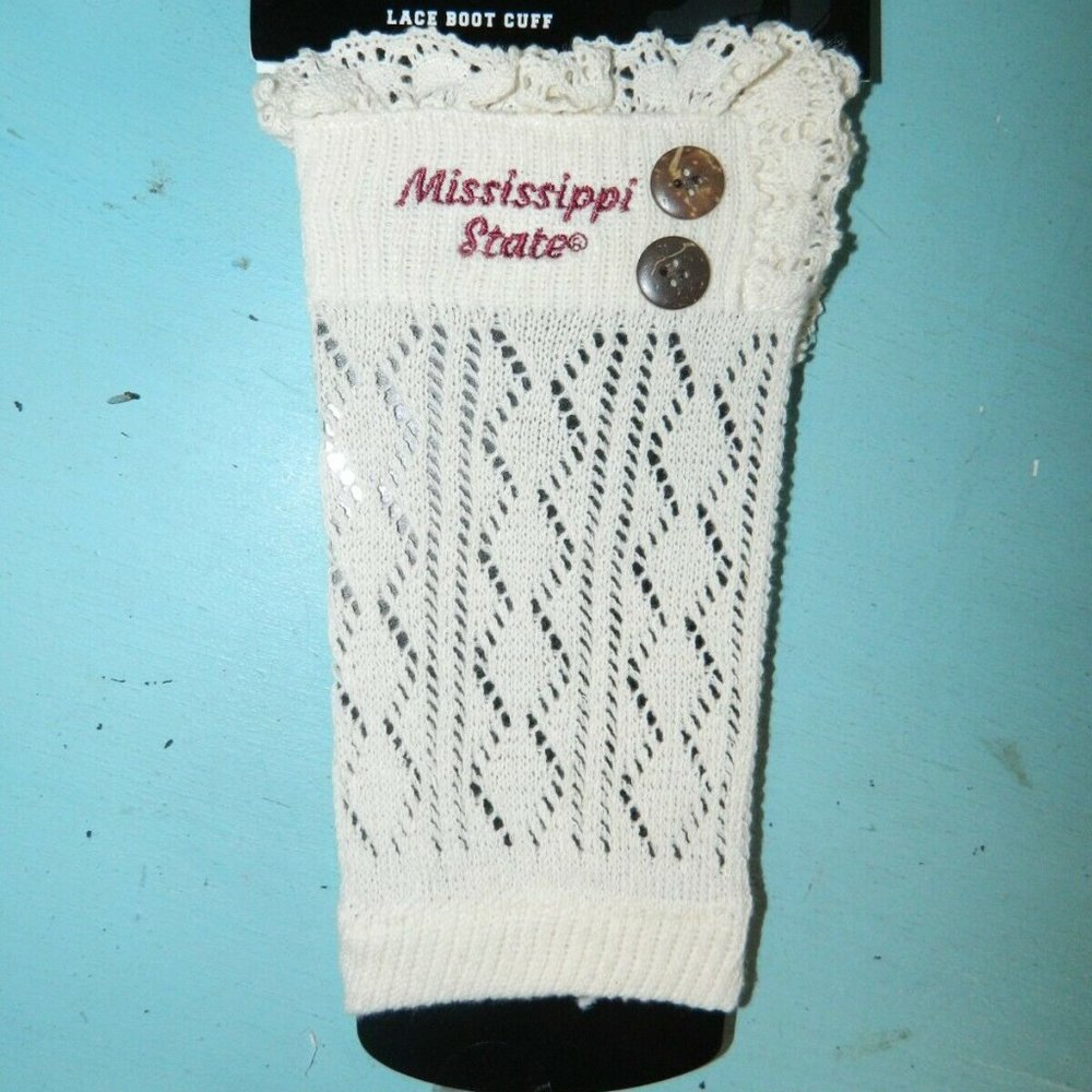 Mississippi State Bulldogs ZooZatz Women's Boot Cuff Leg Warmers (F-11)